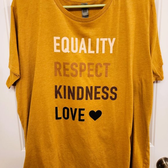 Equality Respect Kindness Love Tee - Size 1X - Picture 2 of 4